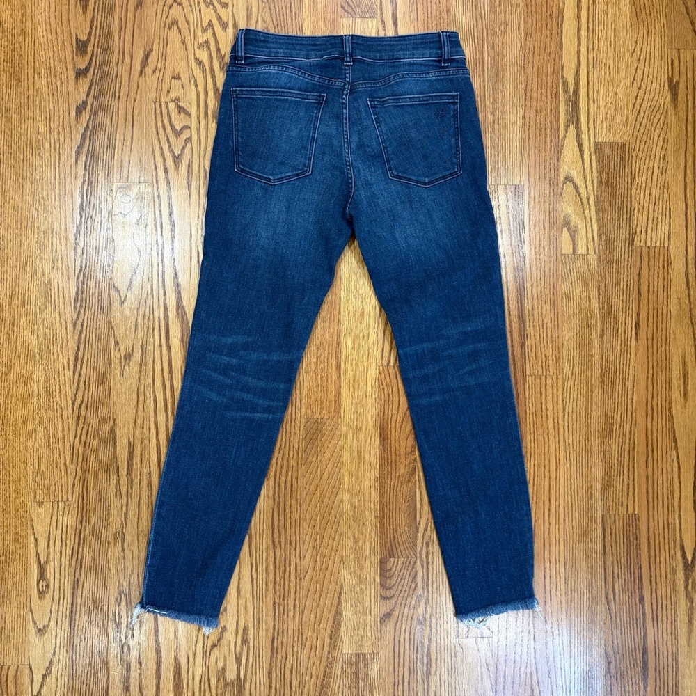 DL1961 Florence Instasculpt Cropped Stranded Jeans - Picture 3 of 9